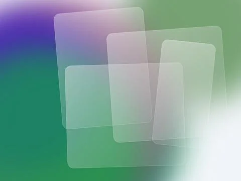 Abstract Glassmorphism Background with Frosted Translucent Rectangles over .. Illustrazione stock