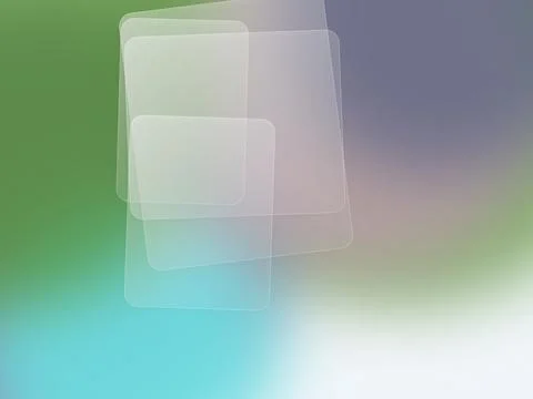 Abstract Glassmorphism Background with Frosted Translucent Rectangles on So.. Stock Illustration