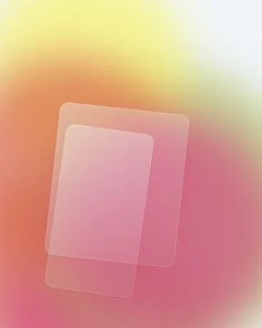 Abstract glassmorphism background with frosted translucent cards on warm co.. Illustrazione stock