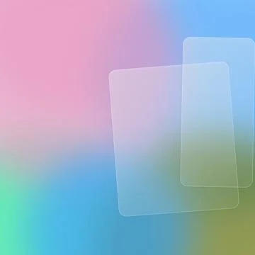 Abstract glassmorphism background with frosted translucent panels on colorf.. Stock Illustration