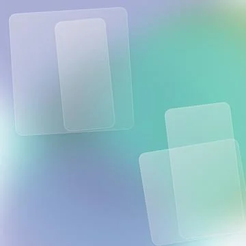 Abstract Glassmorphism Background with Frosted Translucent Panels on Soft P.. Stock Illustration
