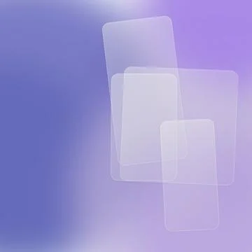 Abstract Glassmorphism Background with Frosted Translucent Rectangles on Pu.. Illustrazione stock