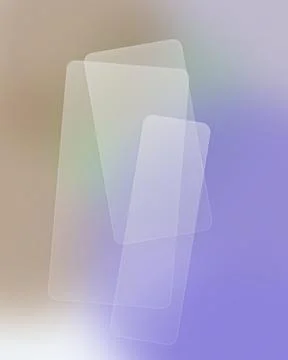 Abstract Glassmorphism Background with Translucent Frosted Glass Layers on .. Stock Illustration