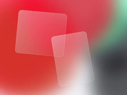 Abstract Glassmorphism Background with Two Frosted Glass Panels on Vibrant .. Stock Illustration