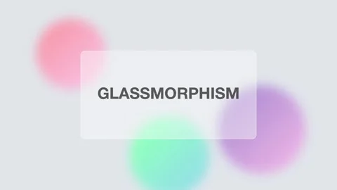 Abstract Glassmorphism Floating Orbs Glowing Particles Background Video stock 334020955