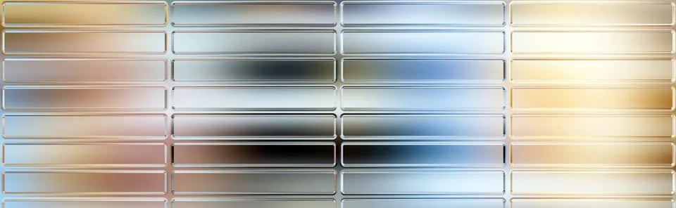 Abstract Glassmorphism UI Grid Background with Chrome Rounded Panels and So.. イラスト素材