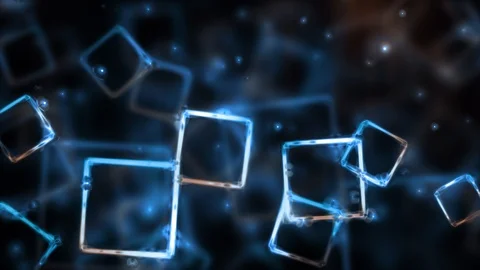 Abstract Glassy Squares Motion Stock Footage 97405358