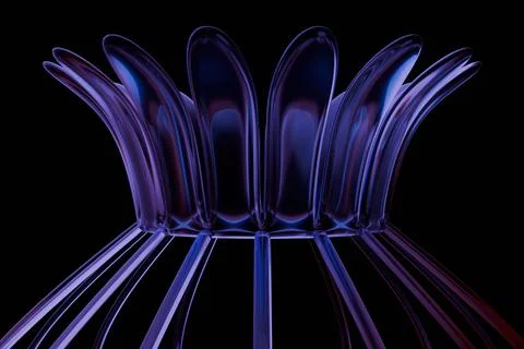 Abstract glassy structure Stock Illustration