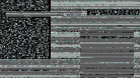 Abstract glitch animation, corrupted screen effect with TV noise Stock Footage