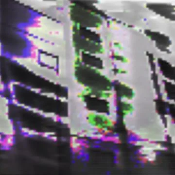 Abstract glitch art design background. Stock Illustration