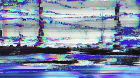 Abstract glitch art sequence with vibrant digital distortion and dynamic vi.. Stock Footage 314165661