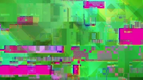 Abstract glitch background, digital data corruption effect , geometric shapes Stock Footage 332372367