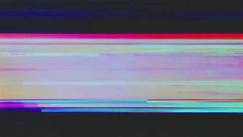 Abstract glitch background with horizontal neon scan lines and digital dist.. Stockbeeldmateriaal 342044851