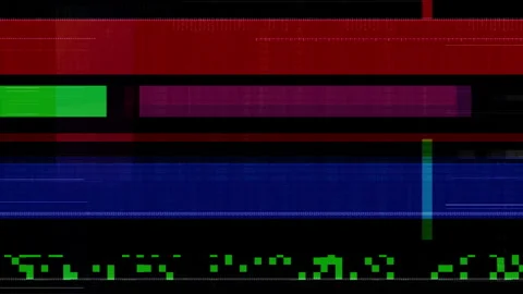 Abstract glitch background. Pixelated texture. Digital Noise. Digital errors Stock Footage 301469680