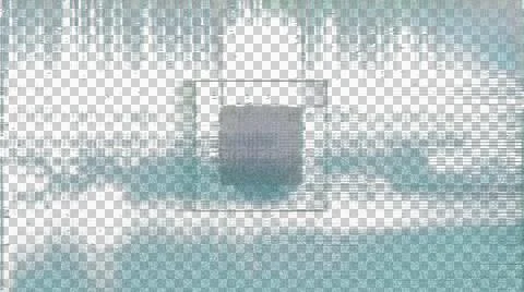 Abstract glitch background. Pixelated texture. Digital errors on the screen. Foto stock