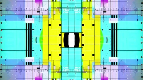 Abstract Glitch Cyberpunk Seamless Loop with Hi-Tech Digital Futuristic Motion Stock Footage 315415777