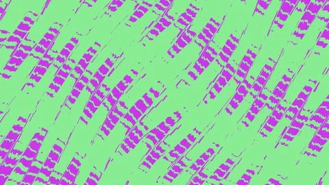 Abstract glitch digital pattern with purple text on green 库存插图