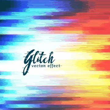 Abstract glitch distort effect vector Ilustración de archivo