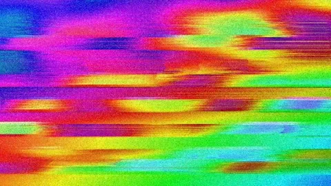 Abstract Glitch Effect 4K — Bad TV Digital Distortion VJ Loop Stock Footage 329800753