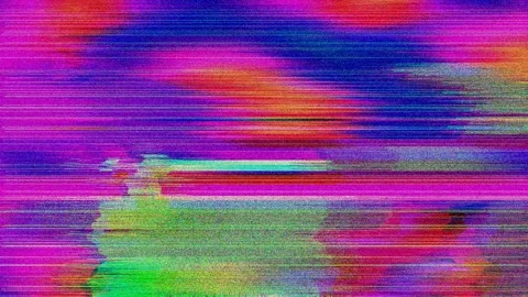 Abstract Glitch Effect 4K — Bad TV Digital Distortion VJ Loop Stock Footage 329800866