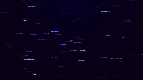 Abstract glitch effect animation digital motion background. pixels and particles Stock Footage 177587038