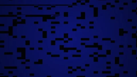 Abstract Glitch Effect with Blue Digital Noise and Static Overlay. Stock Footage 334464080