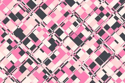 Abstract glitch effect with broken lines and scattered shapes. The grunge t.. 스톡 일러스트