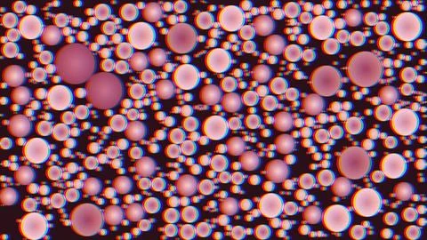 Abstract Glitch Effect Circles Pattern Background Foto stock