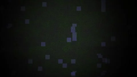 Abstract Glitch Effect with Digital Noise and Particles. Stock Footage 334464640