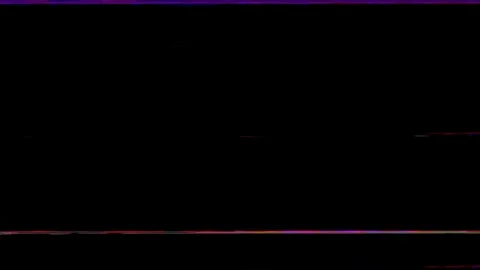 Abstract Glitch Effect featuring flickering lines on a black background. Stock Footage 278104230