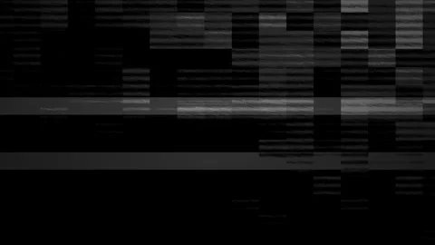 Abstract Glitch Effect with Horizontal Lines and Static Noise Overlay. Stock Footage 333914458