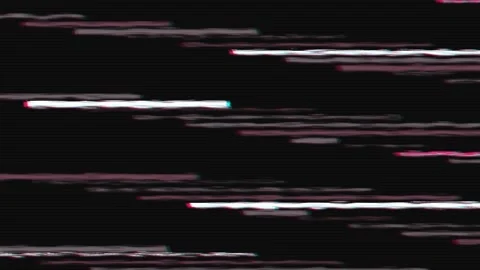 Abstract Glitch Effect with Horizontal Lines and Digital Interference Stock Footage 342589576