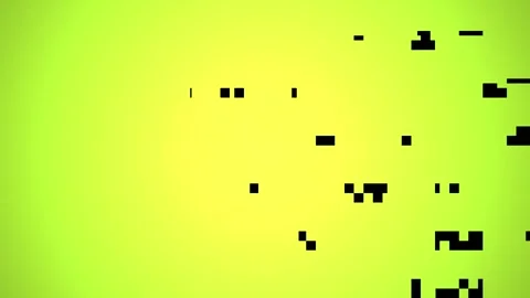 Abstract Glitch Effect with Neon Green and Black Pixels. Stock Footage 334464215