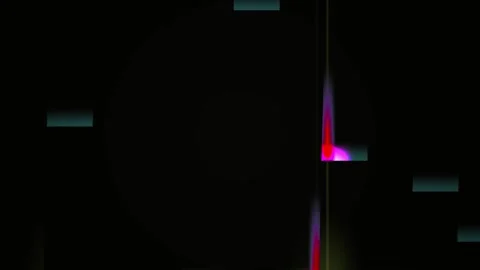 Abstract Glitch Effect with Neon Lights and Dark Background. Stock Footage 334464411