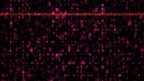 Abstract Glitch Effect with Red and Pink Digital Noise Patterns. Stock Footage 334464862