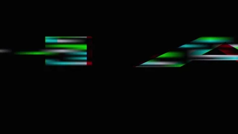 Abstract Glitch Effect with Repeated Question Marks on Black Background Stock Footage 343407639