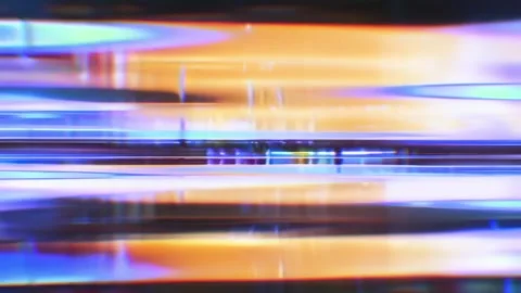 Abstract Glitch Light Background With Horizontal Neon Motion Streaks Stock Footage 332305007