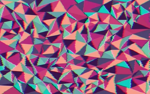 Abstract glitch motion background with multicolor geometric shapes 스톡 동영상 306031274
