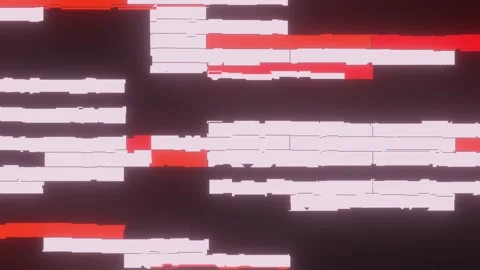 Abstract glitch neon red white color seamless loop background 動画素材 341476430
