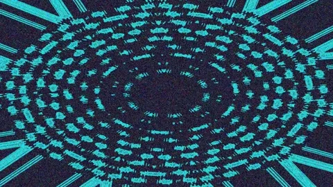 Abstract Glitch Overlay 4K — Bad TV Digital Distortion Loop Stock Footage 329786800