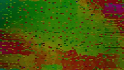 Abstract Glitch Overlay 4K — Bad TV Digital Distortion Loop Stock Footage 329804313