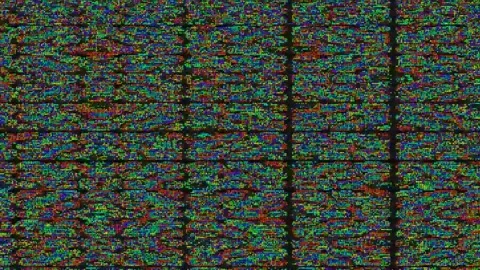 Abstract Glitch Overlay 4K — Bad TV Digital Distortion Loop Stock Footage 329813646