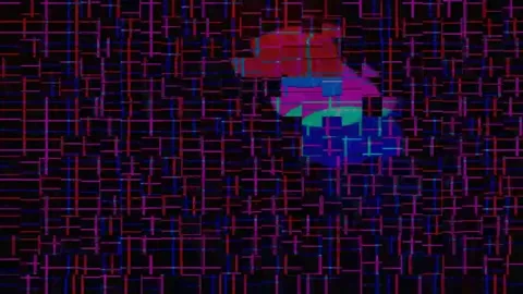 Abstract Glitch Overlay 4K — Bad TV Digital Distortion Loop Stock Footage 329820776