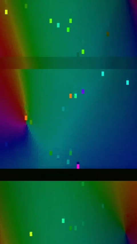Abstract Glitch Overlay 4K Vertical — Bad TV Distortion VJ Loop Stock Footage 329678758