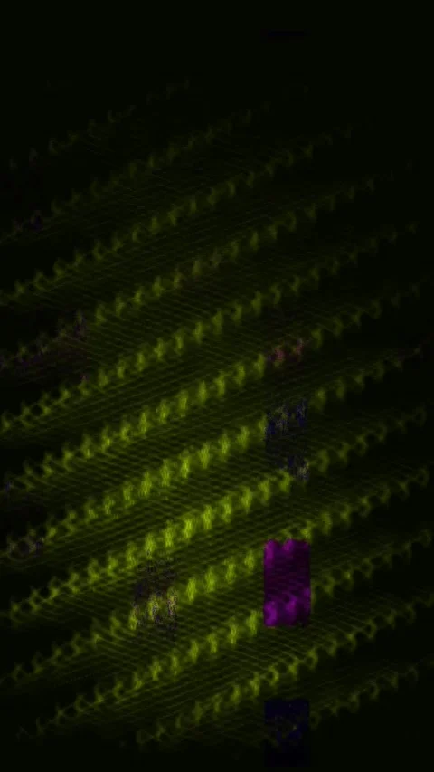 Abstract Glitch Overlay 4K Vertical — Bad TV Distortion VJ Loop Stock Footage 329789674