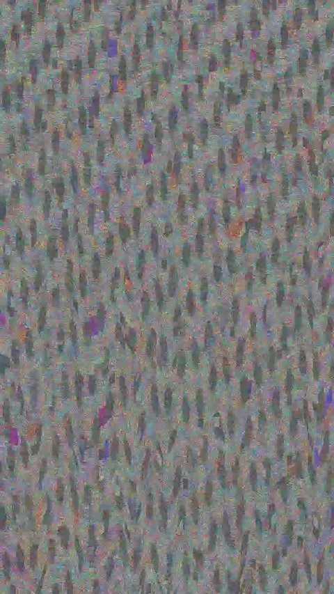Abstract Glitch Overlay 4K Vertical — Bad TV Distortion VJ Loop Stock Footage 329790722