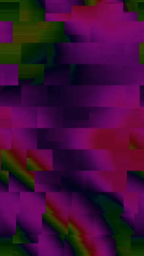 Abstract Glitch Overlay 4K Vertical — Bad TV Distortion VJ Loop Stock Footage 329827662