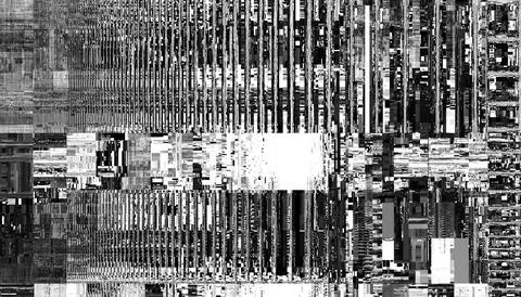 Abstract glitch overlay with a transparent background. Png overlay background Stock Illustration