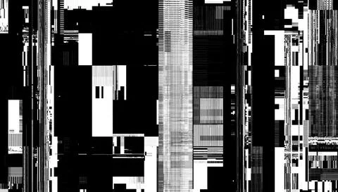Abstract glitch overlay with a transparent background. Png overlay background Stock Illustration