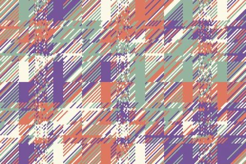 Abstract glitch pattern with broken geometry and horizontal shifts. The gru.. Stock Illustration